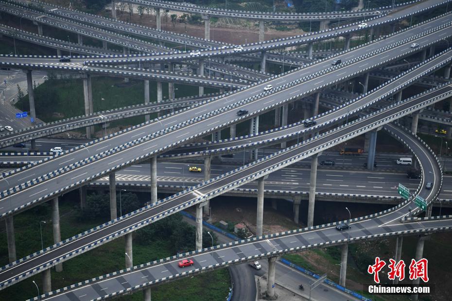 重庆主城“最复杂”立交桥完工 共五层15条匝道