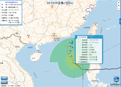 台风玉兔来了!11月1日起转阴下雨