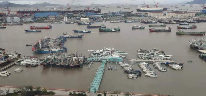 台风“灿都”靠近 东海海域浙江所有渔船已归港
