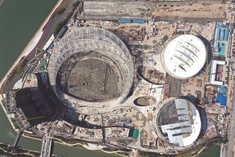 瓯海奥体中心现雏形 计划于明年6月竣工