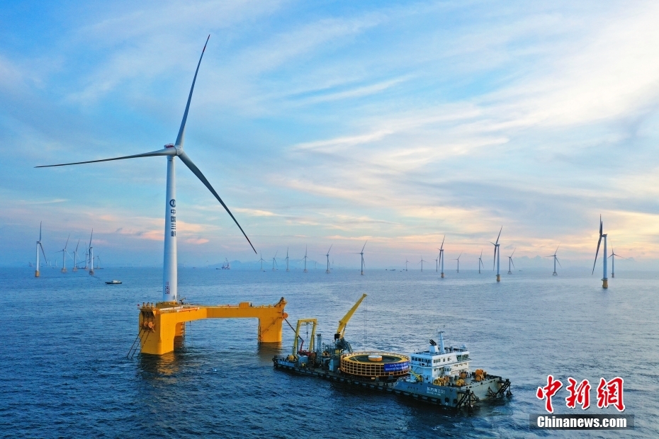 中国国内首个百万千瓦级海上风电项目全容量并网发电