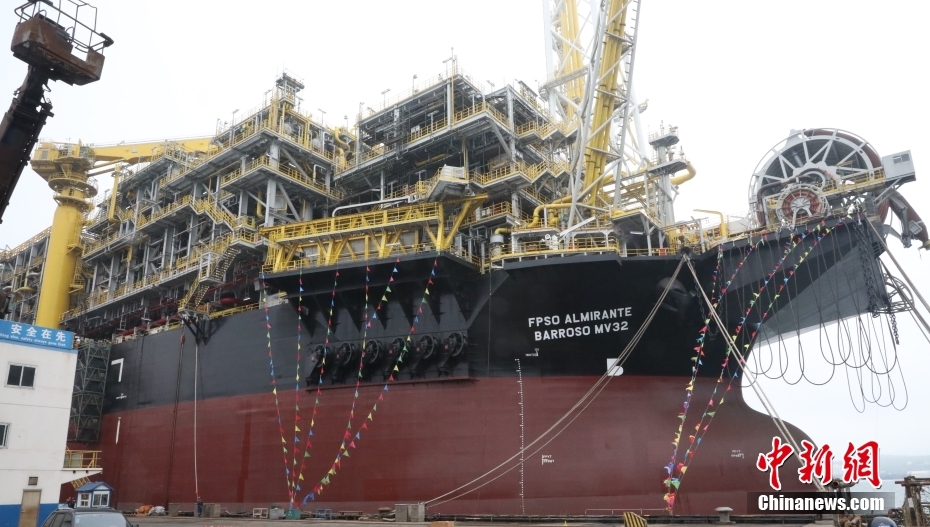 超大型海上浮式生产储油卸油船“福将”轮在辽宁大连改装交付