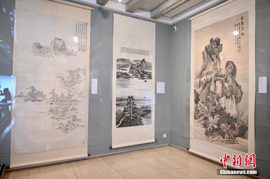 香港中大文物館展出逾40件“山川巨構”山水畫