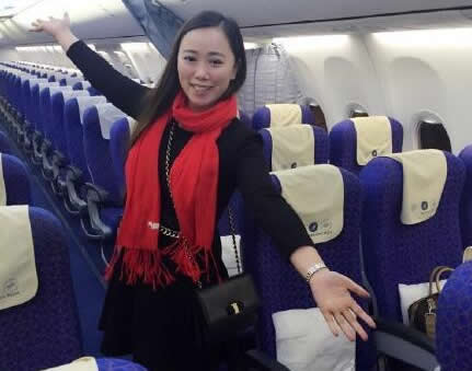 女子乘坐武汉至广州客机享“包机”待遇