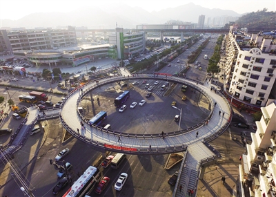 双屿天桥建成使用-新闻中心-温州网