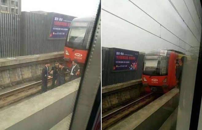 重庆一号线现惊人一幕：男子跳轨逼停地铁