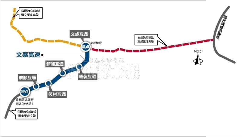 文泰高速地图图片