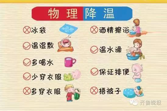 不建议使用物理降温(温水擦浴,冰敷等).