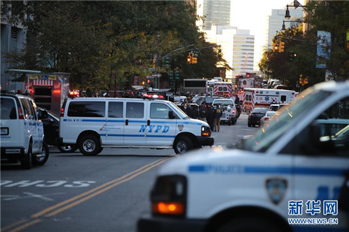 纽约曼哈顿发生卡车撞人恐怖袭击事件8人死亡