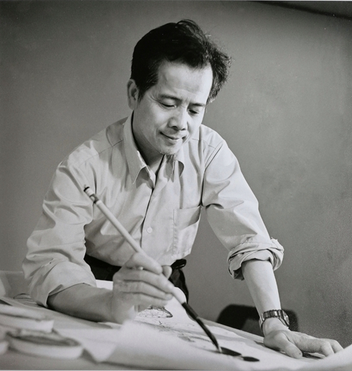 李献环镜头下的著名浙派国画家徐启雄