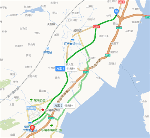 雁蕩往溫向分流車輛繞行線路:可沿g104國道至樂清或大橋北上高速