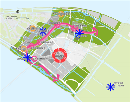 灵昆岛规划图图片