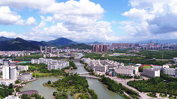 新中国成立70周年温州巨变-高教园区航拍:建业传媒 缪维段