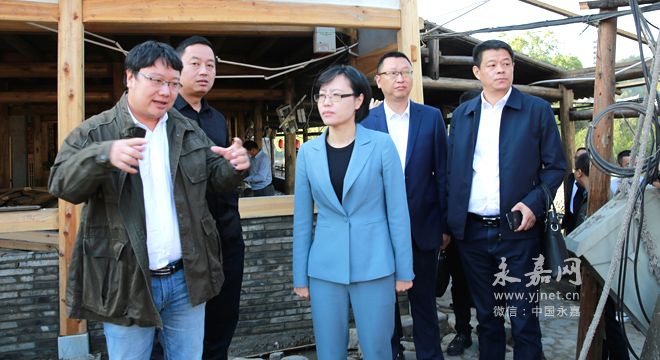 永嘉县委书记王彩莲到岩头督查旅游三大核心板块和乡村振兴示范带建设