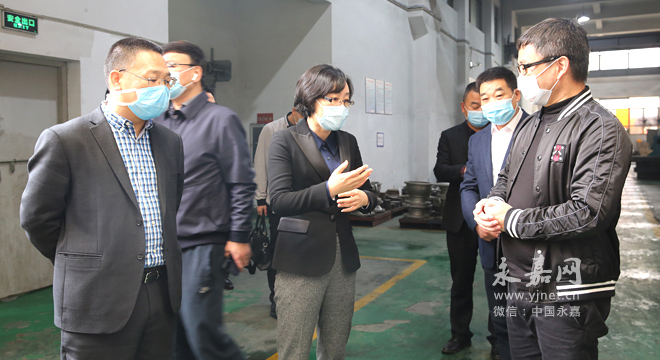 2月26日,永嘉县委书记王彩莲到瓯北开展复工复产工作专题调研时强调