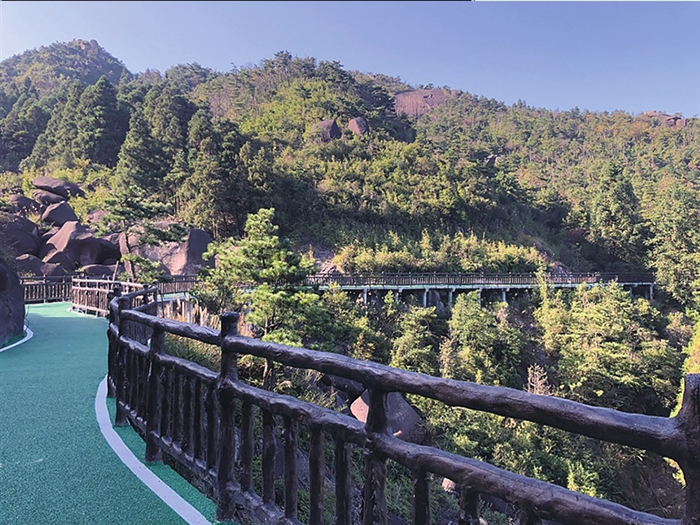 玉蒼山景區(森林公園)綠道工程竣工驗收 百米綠道串起森林旅遊新風景