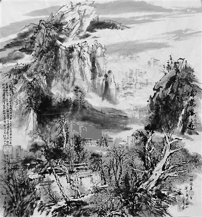 林锡春在每次下笔画画前,都会先在笔记本上写下故事背景,构思框架.