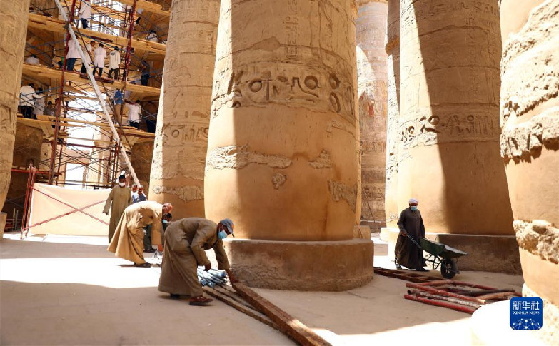 埃及对卢克索文物古迹开展修复工作