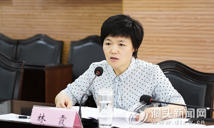洞头区委书记林霞听取近期重点工作谋划和政研工作汇报