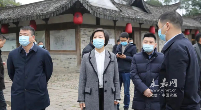 温州网永嘉支站讯  近日,县委书记黄慧赴岩头镇苍坡村,芙蓉村检查指导