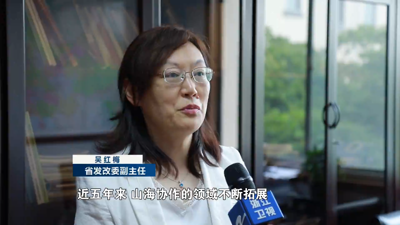 省发改委副主任  吴红梅: 五年来,山海协作领域不断拓展,从以产业协作