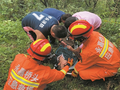 “杨梅季”摔伤的人不少 消防部门和市急救中心多次出动救援