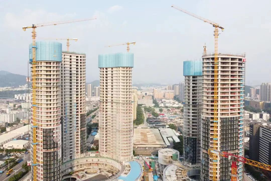 在东莞市长安镇,正在建设的oppo长安研发中心