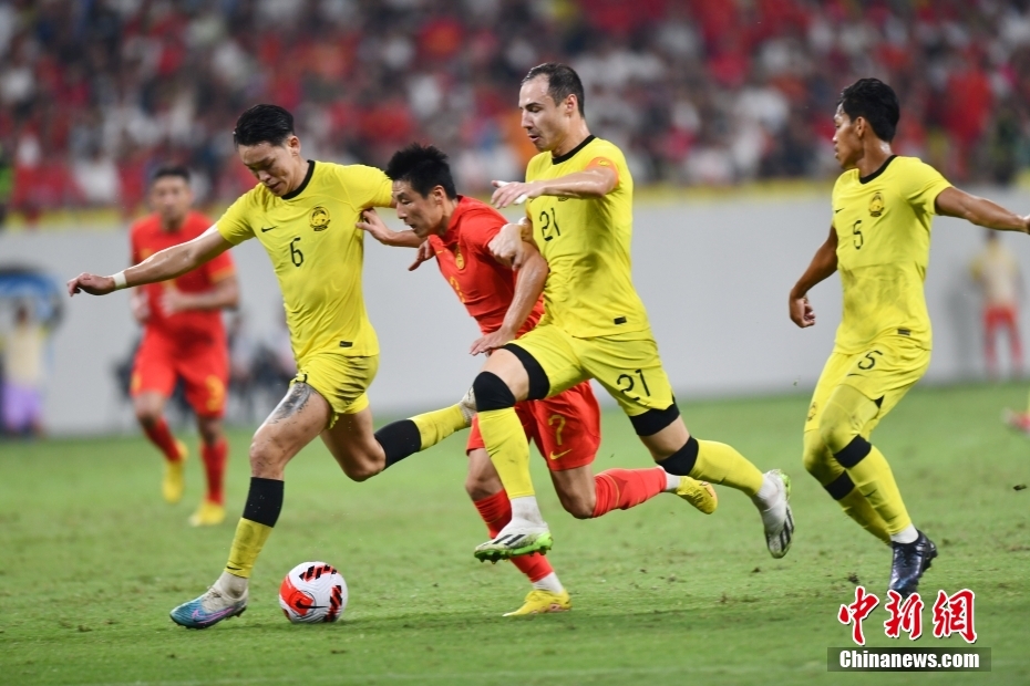 中国男足1：1战平马来西亚队