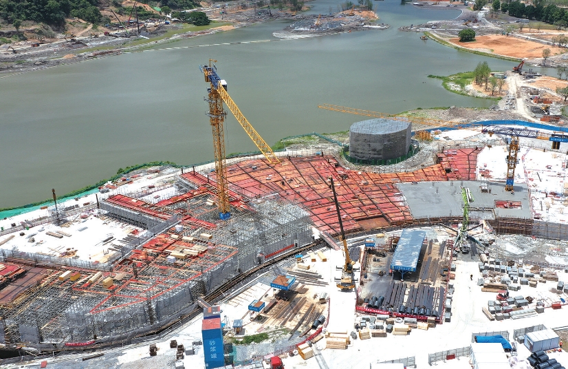 园博园主场馆建设迎来节点时刻 山水中国馆地下工程竣工