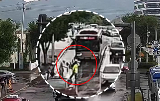 温暖的“背”影!温州交警暖心守护老人就医