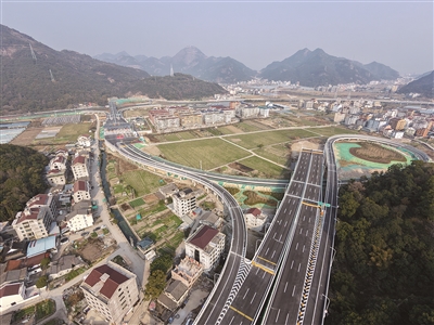 温州绕城高速乌牛互通正式通车 乌牛片区开启双高速口模式