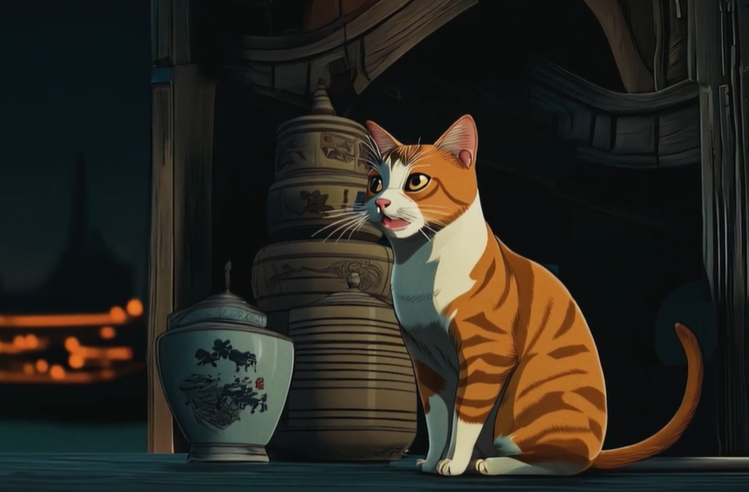 AI视频:《猫渡》