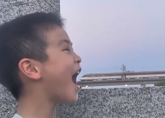 萌娃拍“吞列车”走红 温州也有自己的“李子坝”