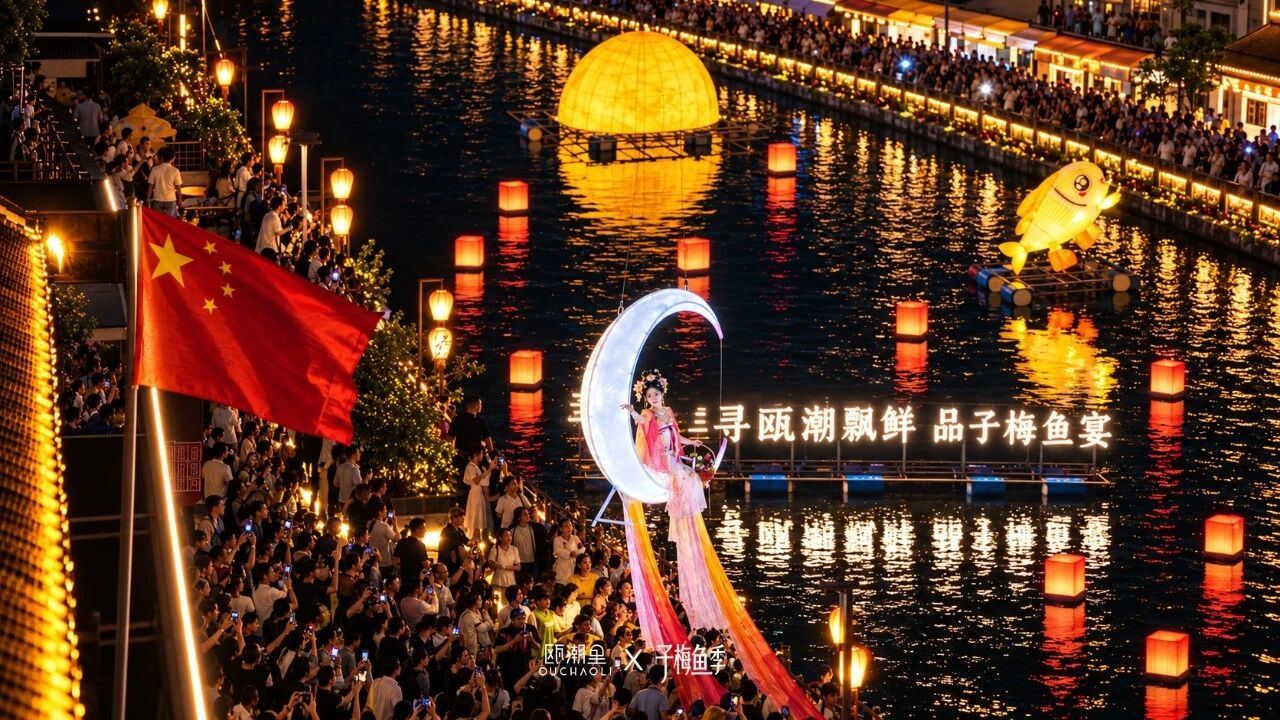 国庆长假前3天迎客超5.1万人次 乐清柳市瓯潮里“鲜”声夺人